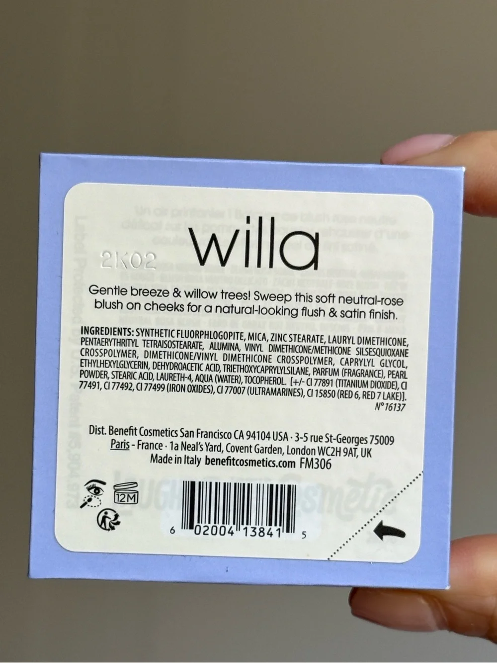 Benefit Willa Blush